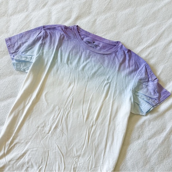 American Eagle Ombré Tee, XL, Purple, Blue, White, Pride - Picture 1 of 5